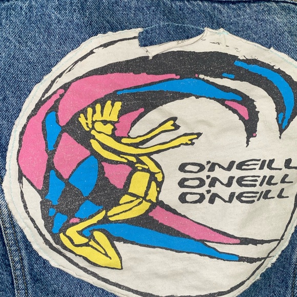 VINTAGE Customized Lee Jean Jacket M - Picture 7 of 10